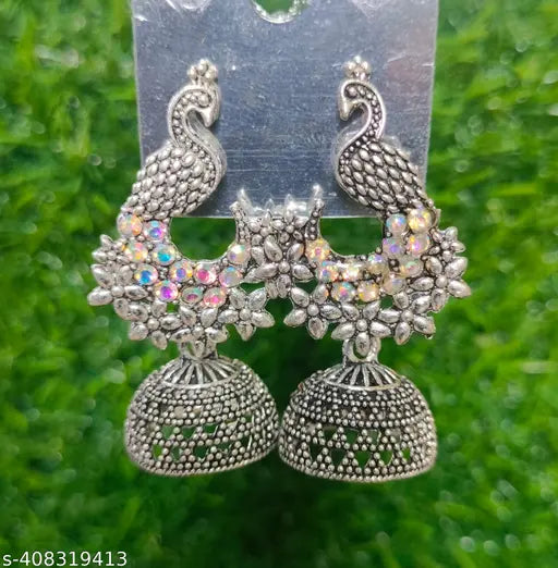 Adjustable Oxidized Jhumkas