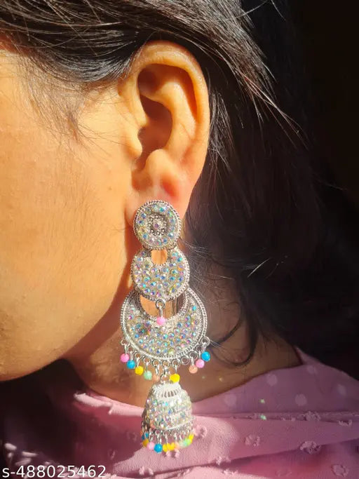 Super Ethnic Designer Jhumka Earrings