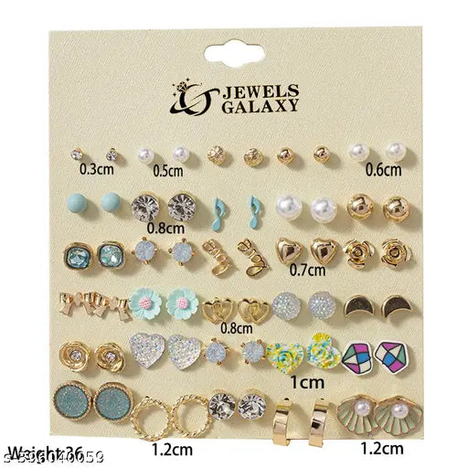 Multicolor Studs For Different Occasions