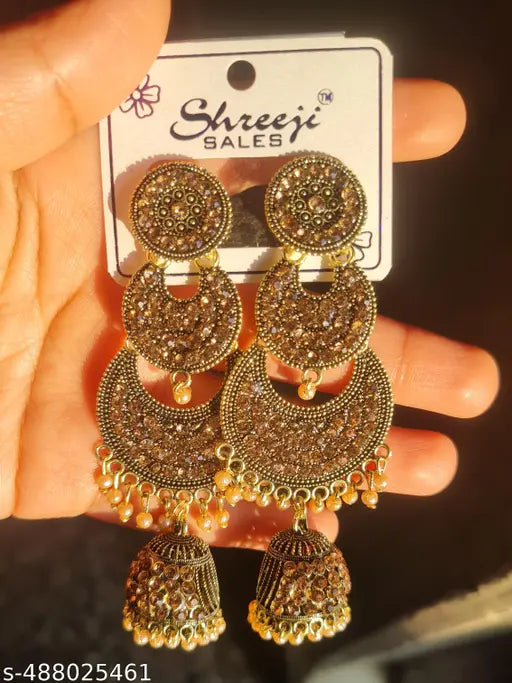 Super Ethnic Designer Jhumka Earrings