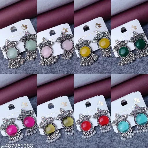 Multicolor Earrings Pack of 8